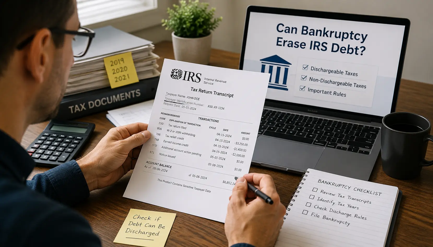 Can Bankruptcy Erase IRS Debt? Key Rules Taxpayers Should Know